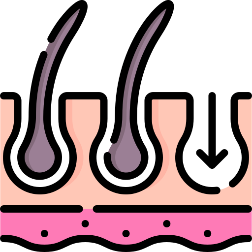 haartransplantation Special Lineal color icon