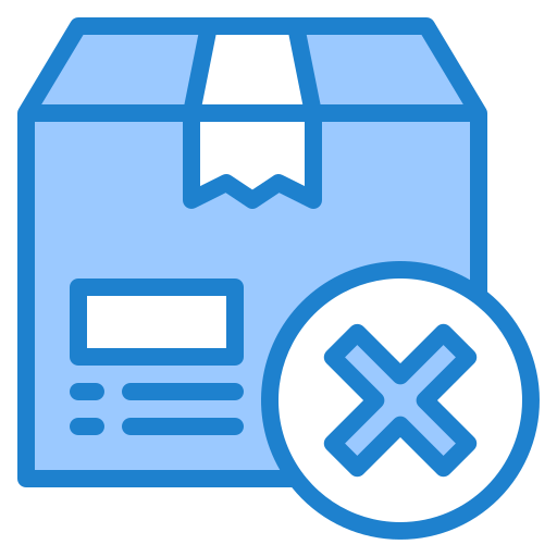 배달 상자 srip Blue icon