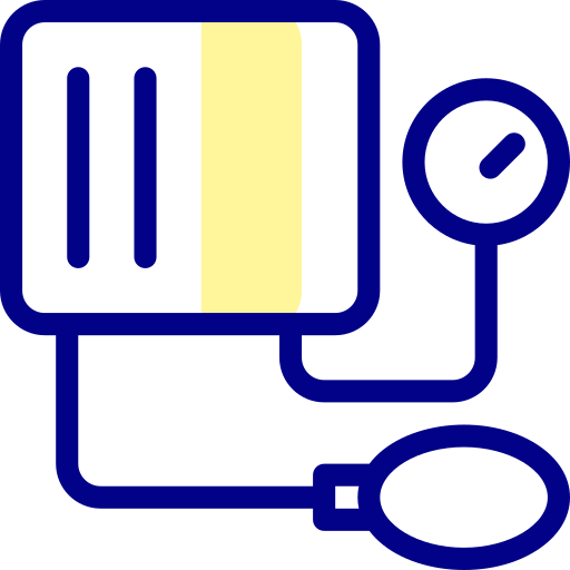 Blood pressure meter Detailed Mixed Lineal color icon