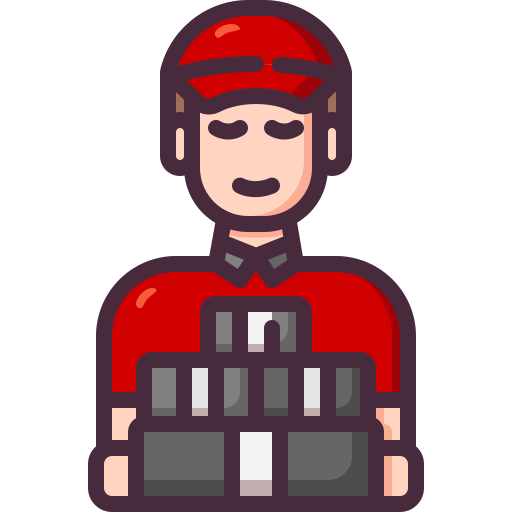 Delivery courier Generic Outline Color icon
