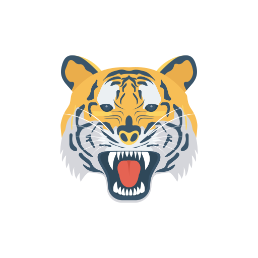 tygrys Dinosoft Flat ikona