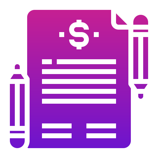 Contract Generic Flat Gradient icon