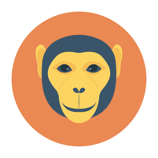 Monkey Dinosoft Circular icon