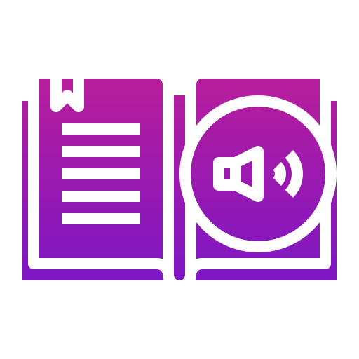 Audio book Generic Flat Gradient icon