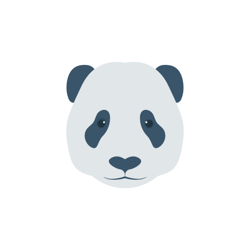 panda Dinosoft Flat icona