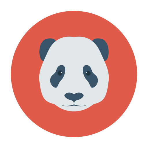 panda Dinosoft Circular ikona