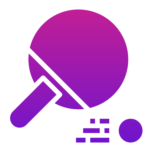 Ping pong Generic Flat Gradient icon