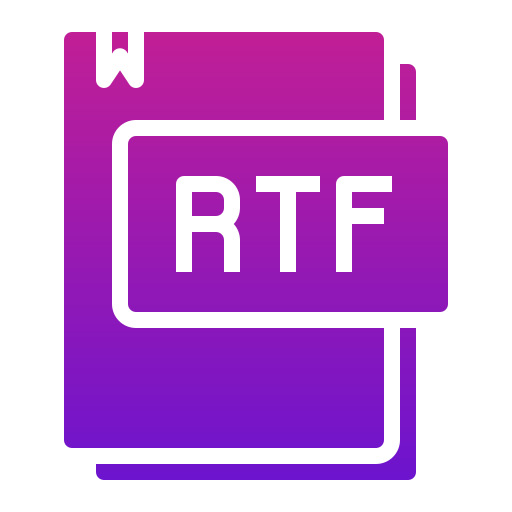 rtf Generic Flat Gradient Icône