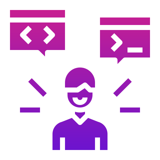 programmeur Generic Flat Gradient Icône
