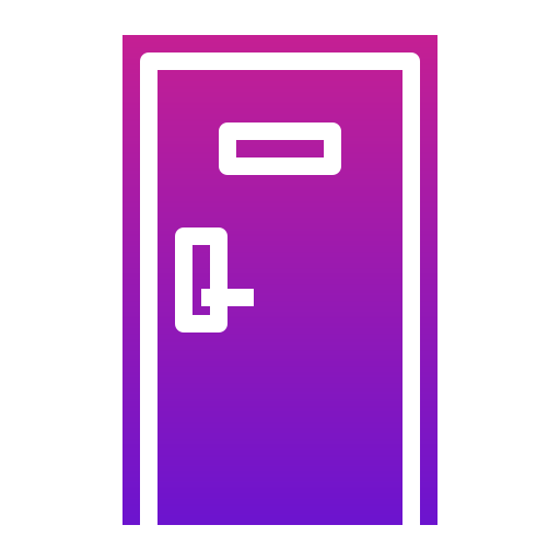 drzwi Generic Flat Gradient ikona