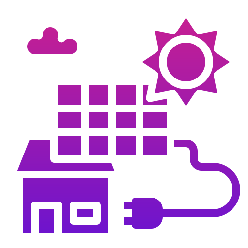 energia solar Generic Flat Gradient Ícone