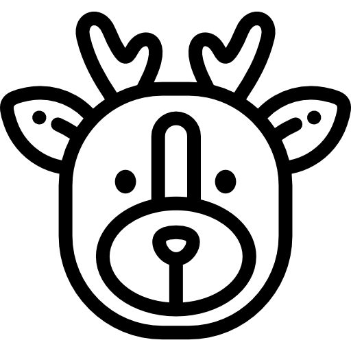 鹿 Detailed Rounded Lineal icon