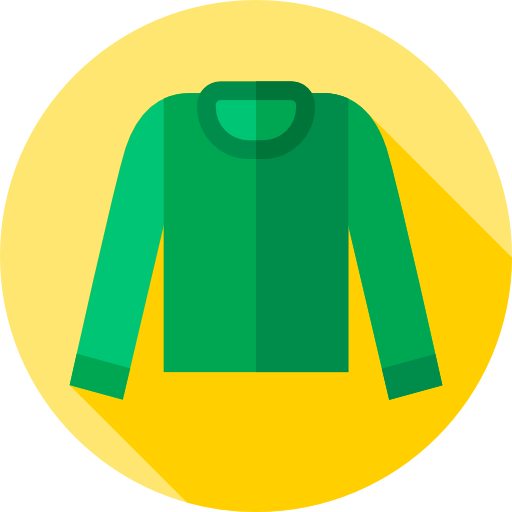 스웨터 Flat Circular Flat icon