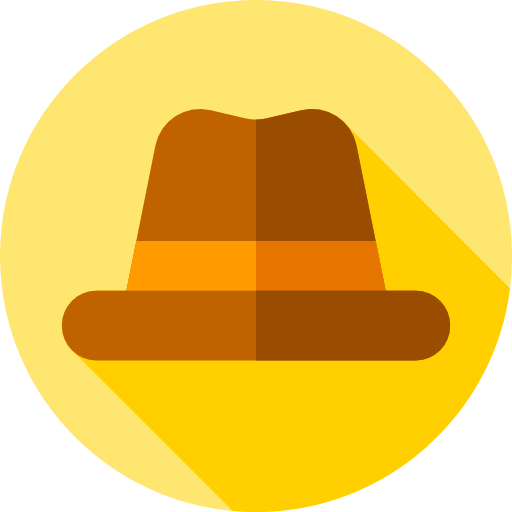 sombrero Flat Circular Flat icono