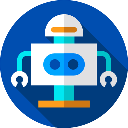 robot Flat Circular Flat icono