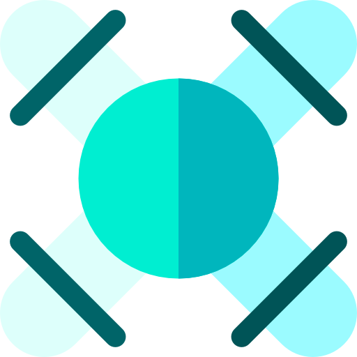 drone Basic Rounded Flat Icône