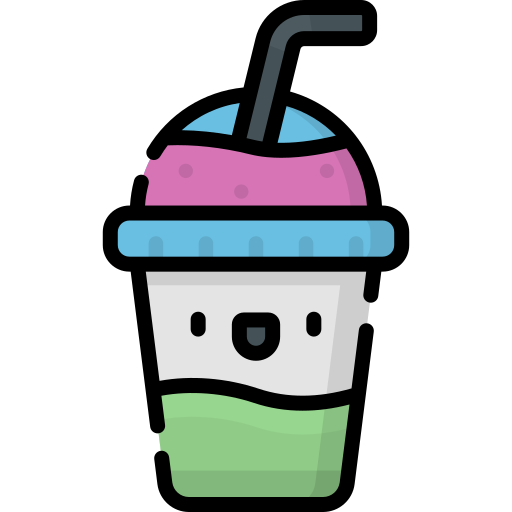 Soft drink Kawaii Lineal color icon