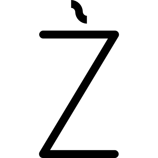 Буква z Roundicons Premium Lineal иконка