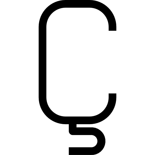 letra c Roundicons Premium Lineal icono