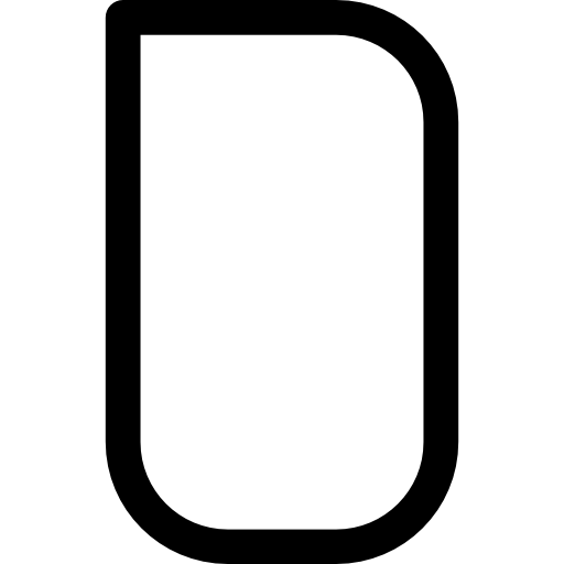 Буква d Roundicons Premium Lineal иконка