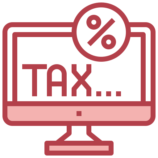 Online tax Surang Red icon