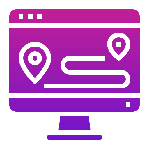 mapa Generic Flat Gradient Ícone