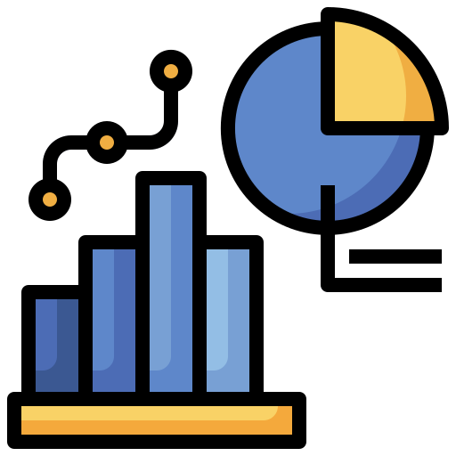 Chart Surang Lineal Color icon