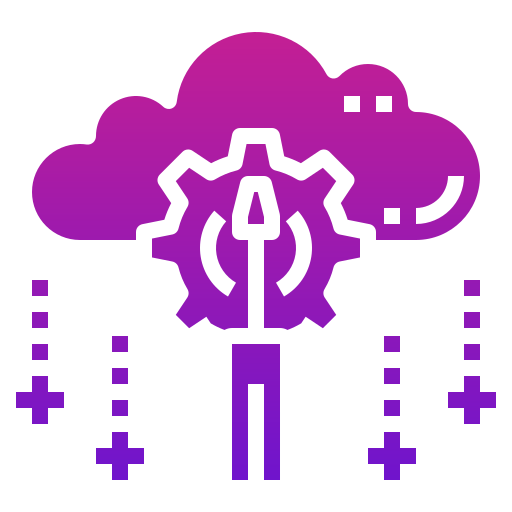 Cloud computing Generic Flat Gradient icon