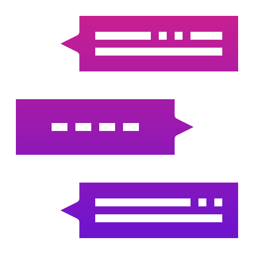 discuter Generic Flat Gradient Icône