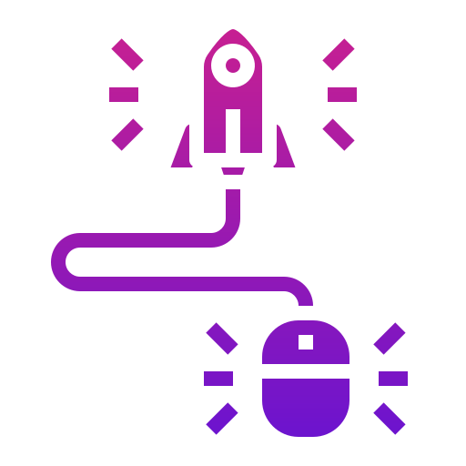 cohete Generic Flat Gradient icono