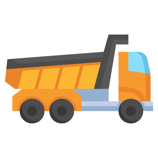 Dump truck Surang Flat icon