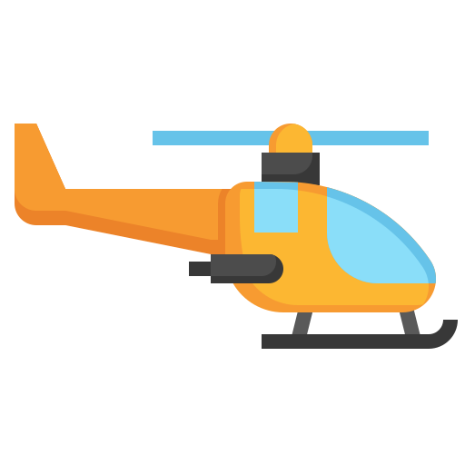 hélicoptère Surang Flat Icône