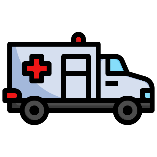 ambulans Surang Lineal Color ikona