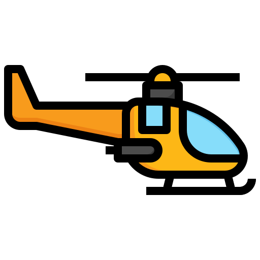 hélicoptère Surang Lineal Color Icône