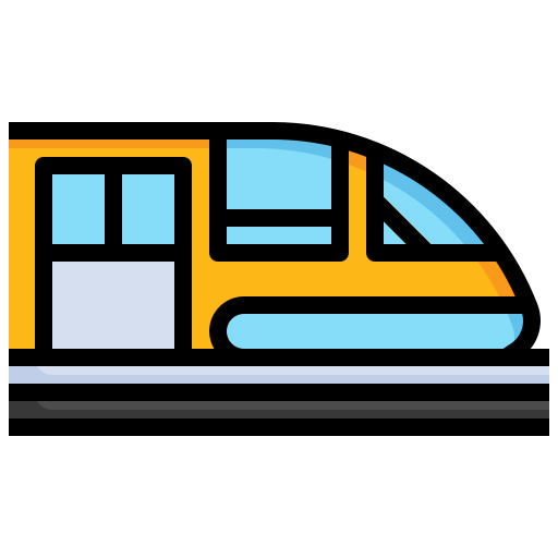 tren Surang Lineal Color icono