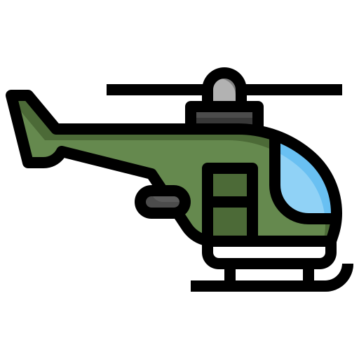헬리콥터 Surang Lineal Color icon