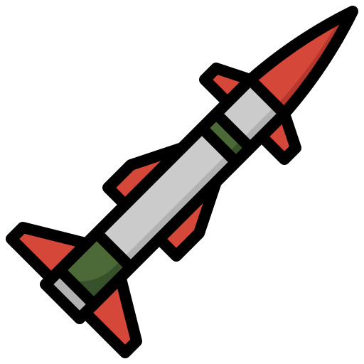 Missile Surang Lineal Color icon