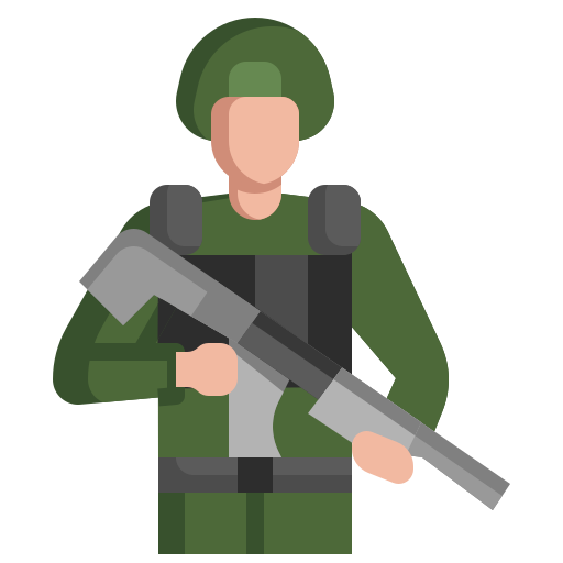 Infantry Surang Flat icon