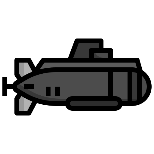onderzeeër Surang Lineal Color icoon