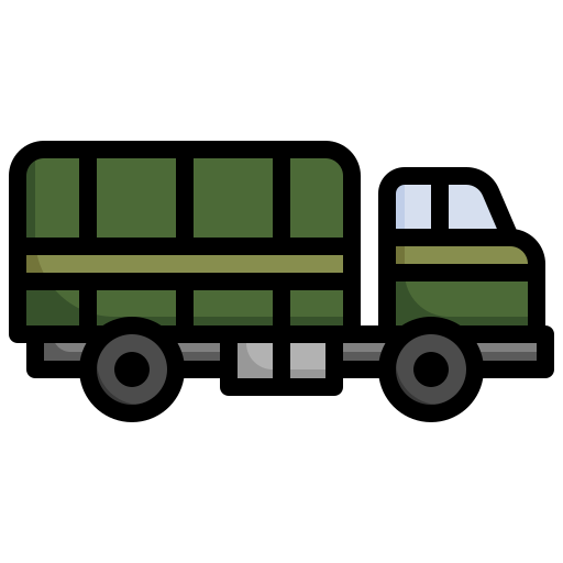 軍用トラック Surang Lineal Color icon