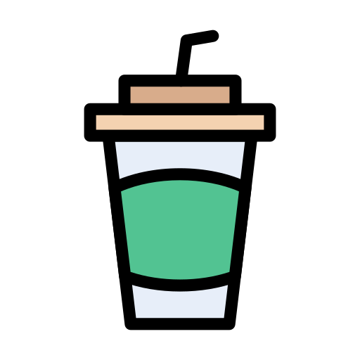 tasse de café Vector Stall Lineal Color Icône