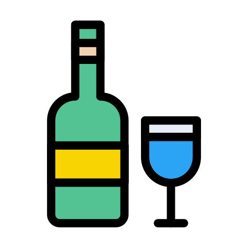 アルコール Vector Stall Lineal Color icon