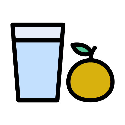 Orange juice Vector Stall Lineal Color icon