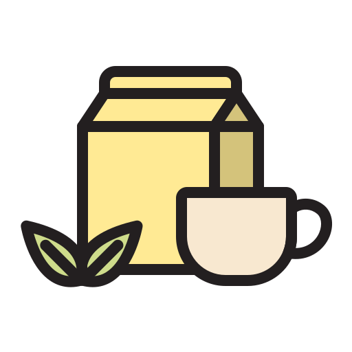 tè al latte Generic Outline Color icona