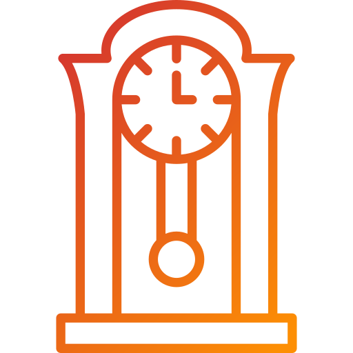 Vintage clock Generic Gradient icon