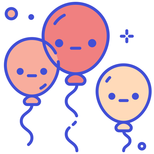 Balloons Generic Outline Color icon