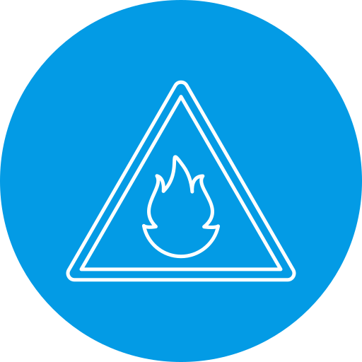 Flammable Generic Circular icon