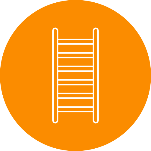 Step ladder Generic Circular icon