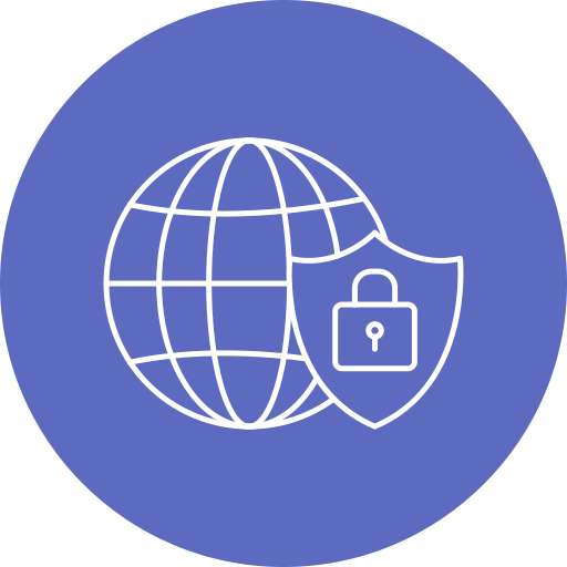 sicurezza globale Generic Circular icona