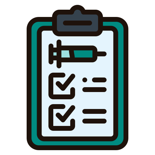 registro de vacunas Generic Outline Color icono
